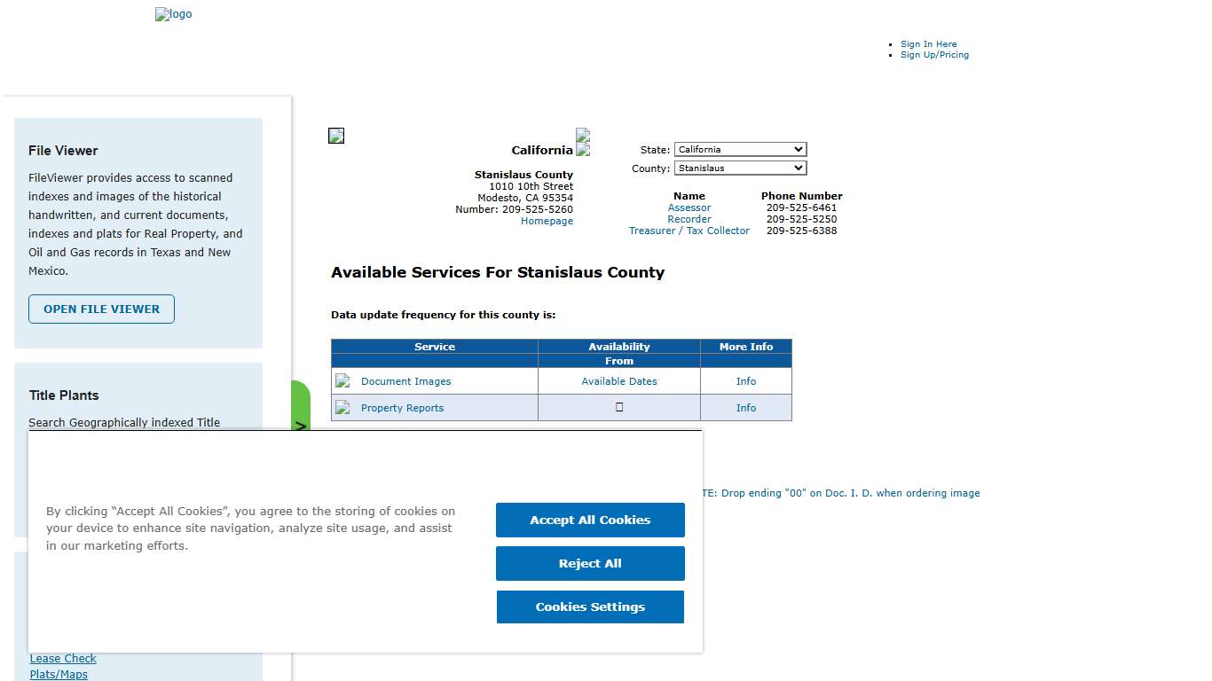 Search Stanislaus County Public Property Records Online CourthouseDirect.com