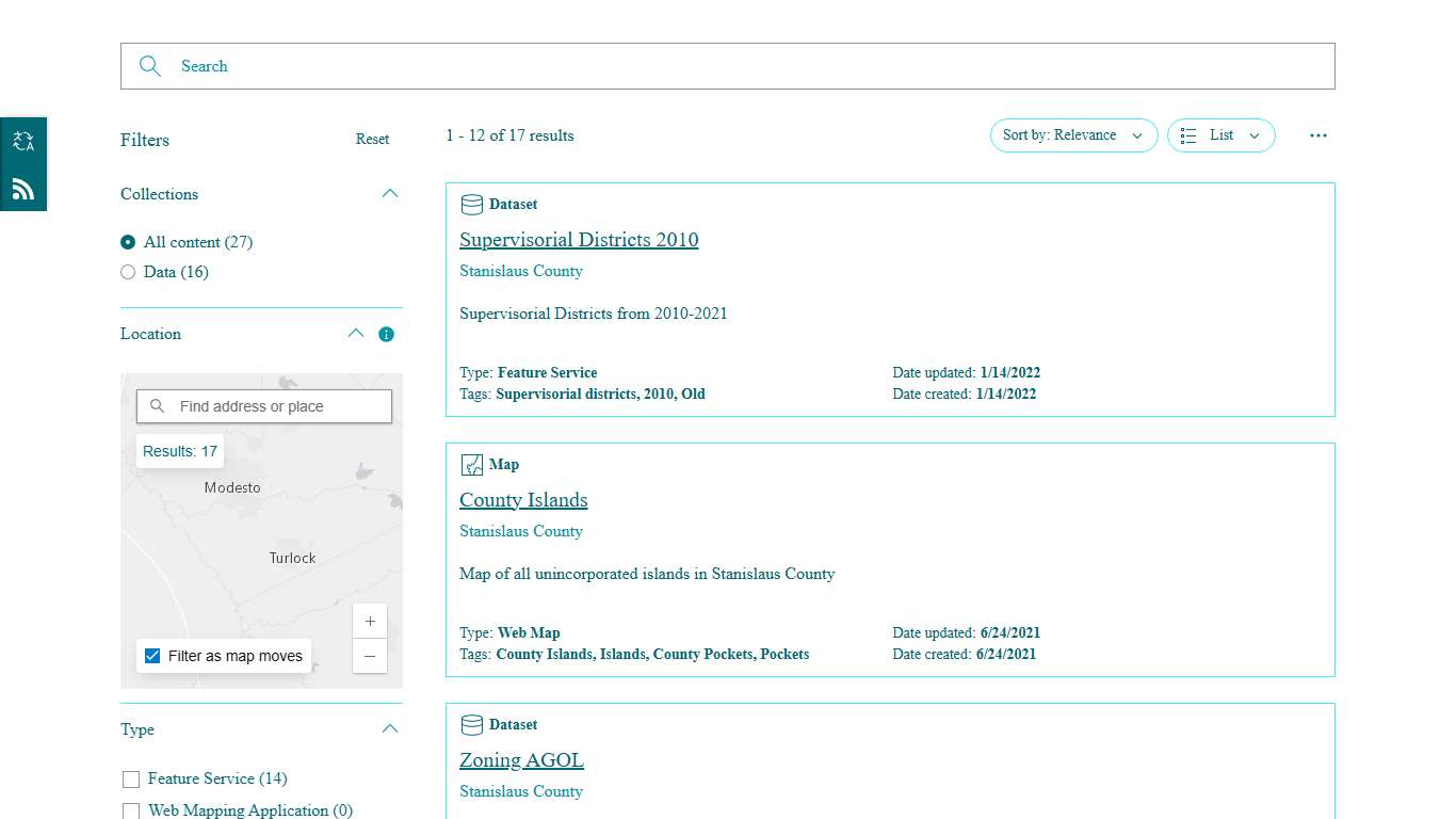 Stanislaus County Open Data